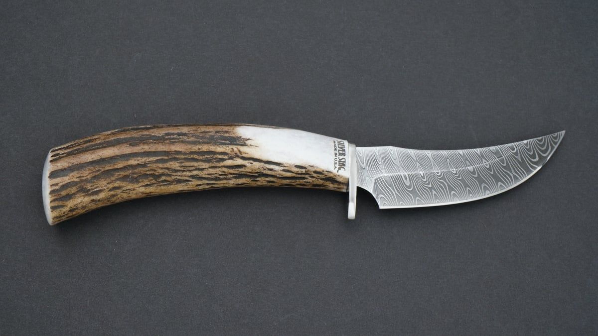 Silver Stag Ultimate Processor Elk Stick Handle, Damascus