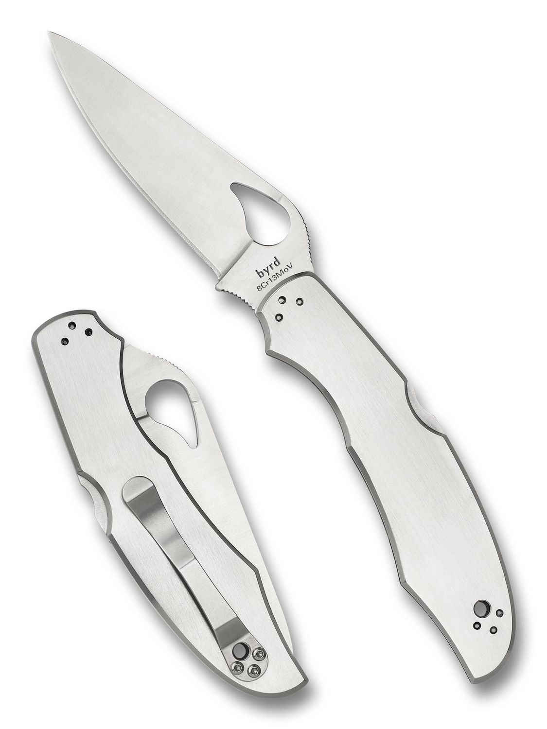 Spyderco Byrd Cara Cara 2 Stainless, Plain Edge