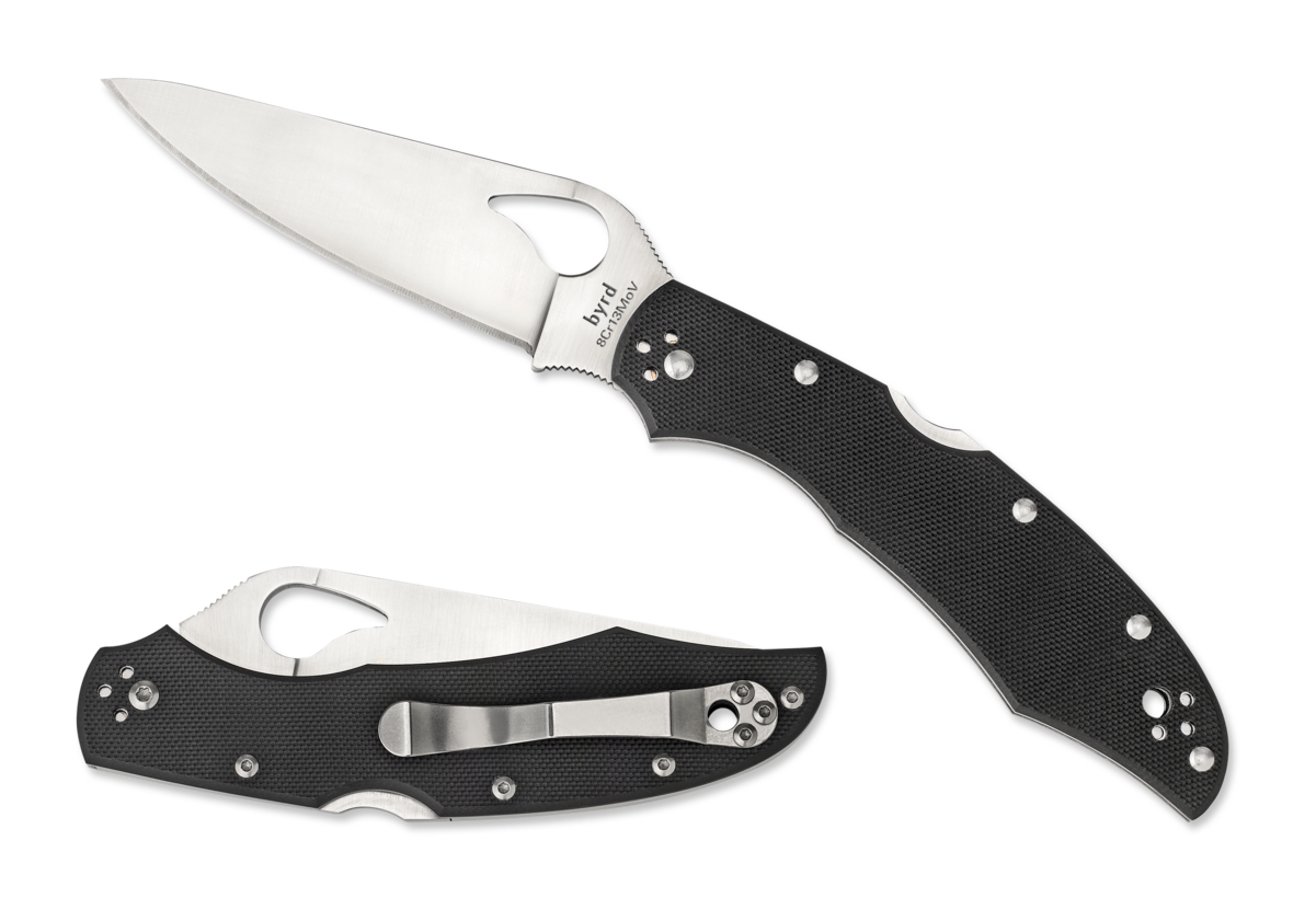 Spyderco, Byrd Cara Cara 2, G-10 Handle, Plain Edge 8Cr13MoV