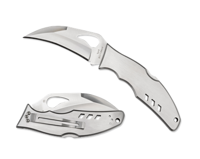 Spyderco, Byrd Crossbill, Stainless Handle, 8Cr13MoV Steel