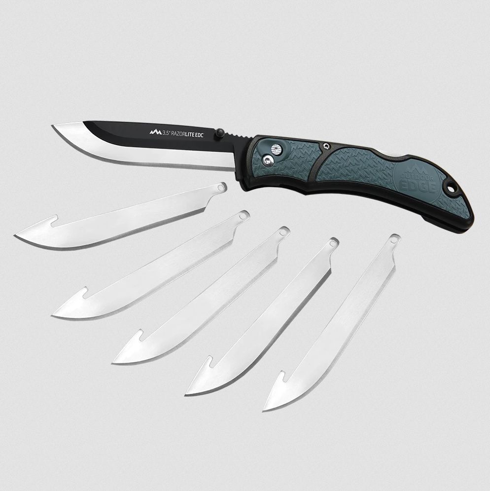 OutdoorEdge, 3.5" Razor-Lite EDC Gray Blister