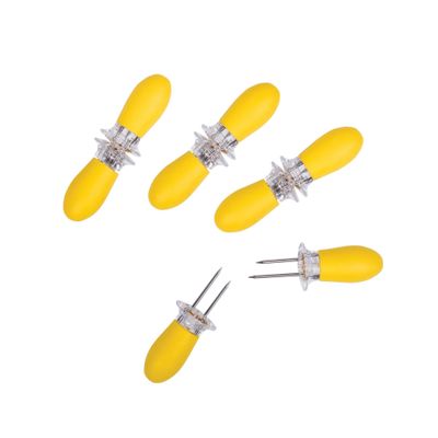HIC Kitchen Soft-Grip Corn Picks- 4 Pairs
