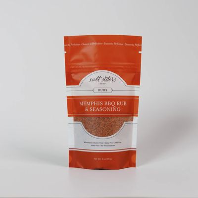Salt Sisters, Memphis BBQ Rub &amp; Seasoning 3 oz