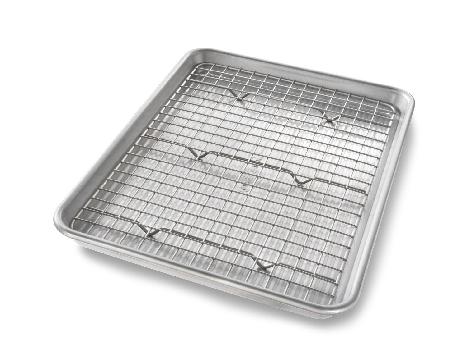 USA Pan Quarter Sheet Pan &amp; Baking Rack Set