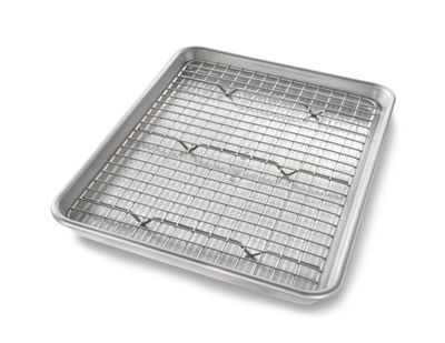USA Pan Quarter Sheet Pan &amp; Baking Rack Set