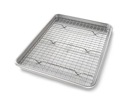 USA Pan Jelly Roll Pan &amp; Baking Rack Set