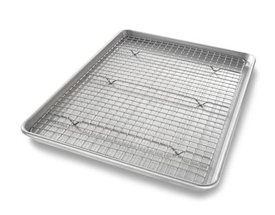 USA Pan Half Sheet Pan &amp; Baking Rack Set
