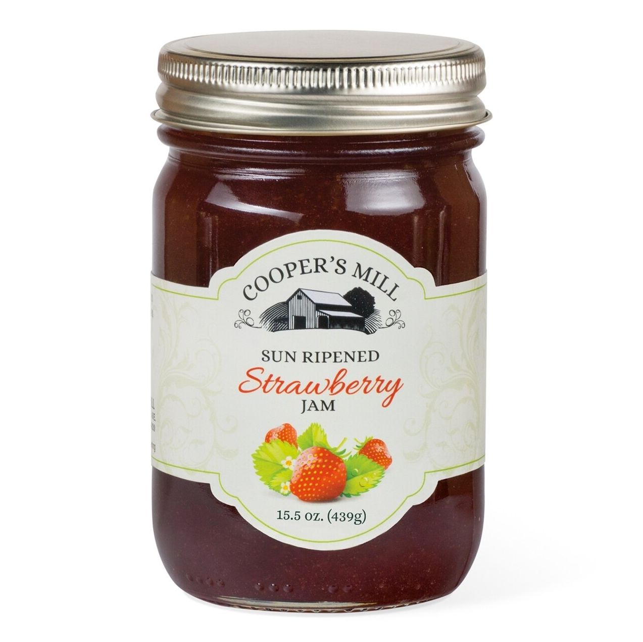 Cooper's Mill Sun-Ripened Strawberry Jam, Orchard Reserve, 15.5 oz