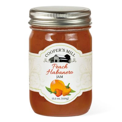 Cooper's Mill Peach Habanero Jam, Orchard Reserve, 15.5 oz
