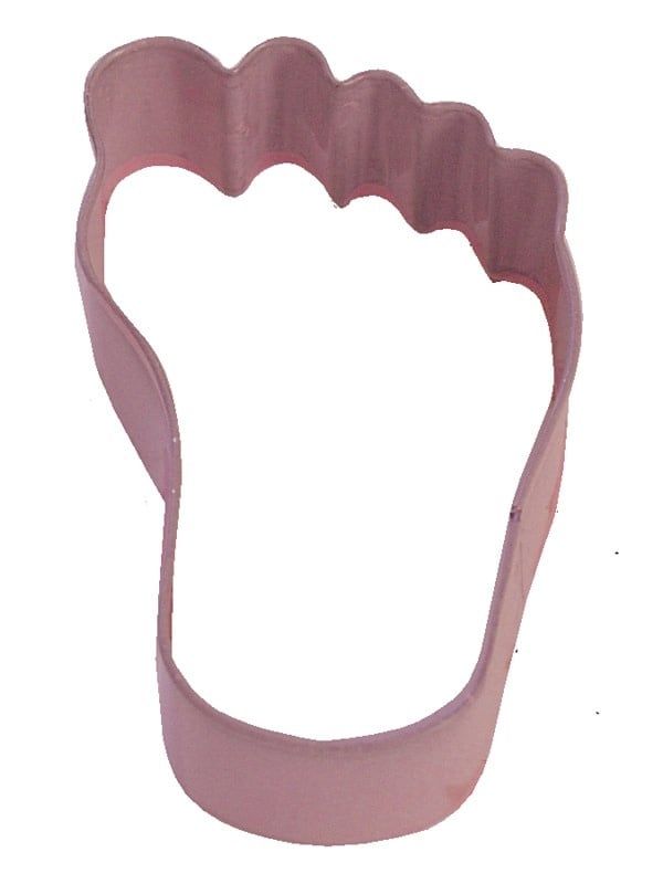 R&amp;M Foot Cookie Cutter 3.5" - Pink
