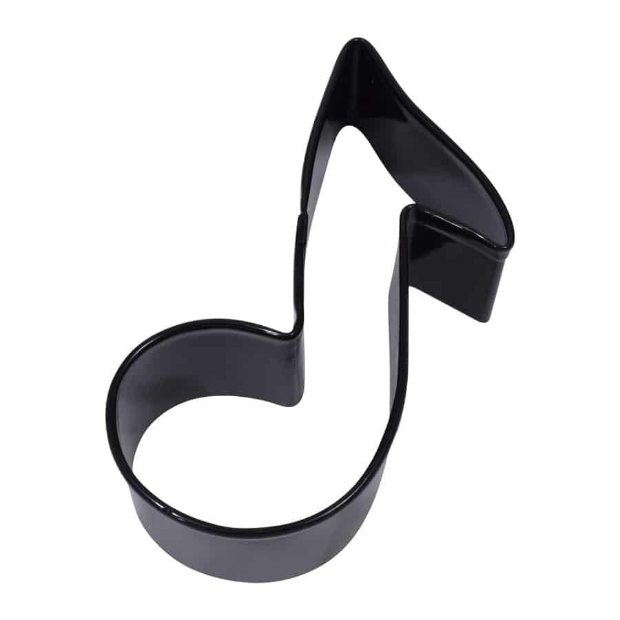 R&amp;M Music Note Cookie Cutter 3.5" -Black