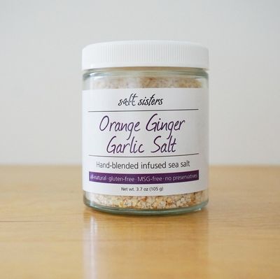S.A.L.T. Sisters Orange Ginger Garlic Infused Sea Salt- 3.7 oz