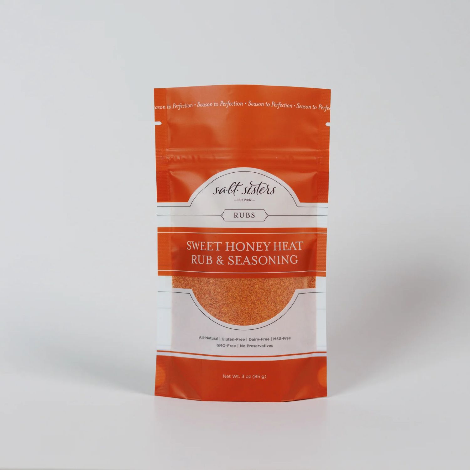 S.A.L.T. Sisters Sweet Honey Heat Rub &amp; Seasoning 3 oz