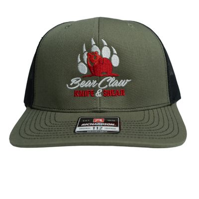 Century Graphics Bear Claw Hat, Olive and Black