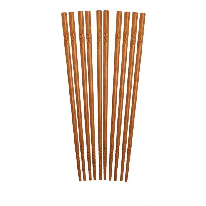 Helen's Asian Kitchen Engraved Chopsticks 5 Pairs