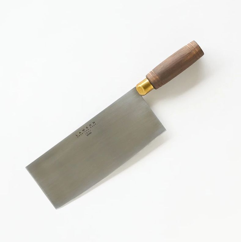 Lamson 8″ Chinese Vegetable Cleaver with Walnut Handle
