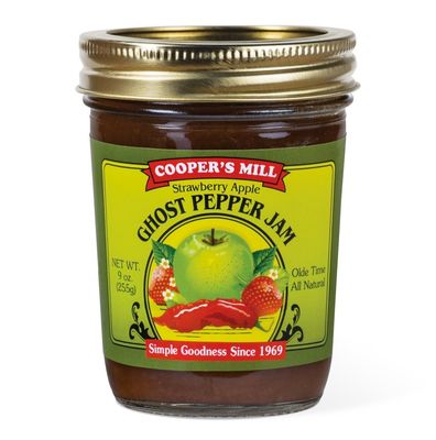 Cooper's Mill Strawberry Apple Ghost Pepper Jam- Half Pint