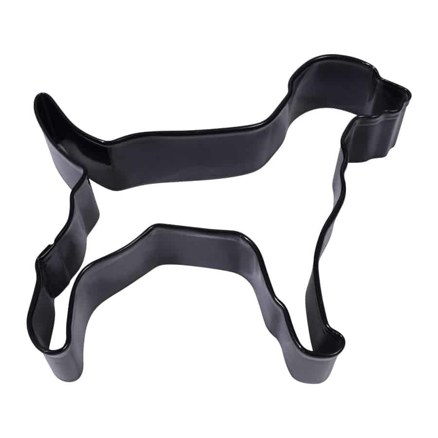 R&amp;M Labrador-Dalmatian Cookie Cutter 4" - Black
