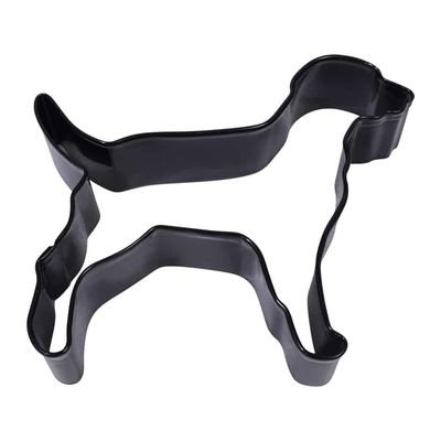 R&amp;M Labrador-Dalmatian Cookie Cutter 4" - Black