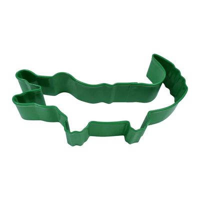 R&amp;M Alligator Cookie Cutter 4.5"- Bright Green