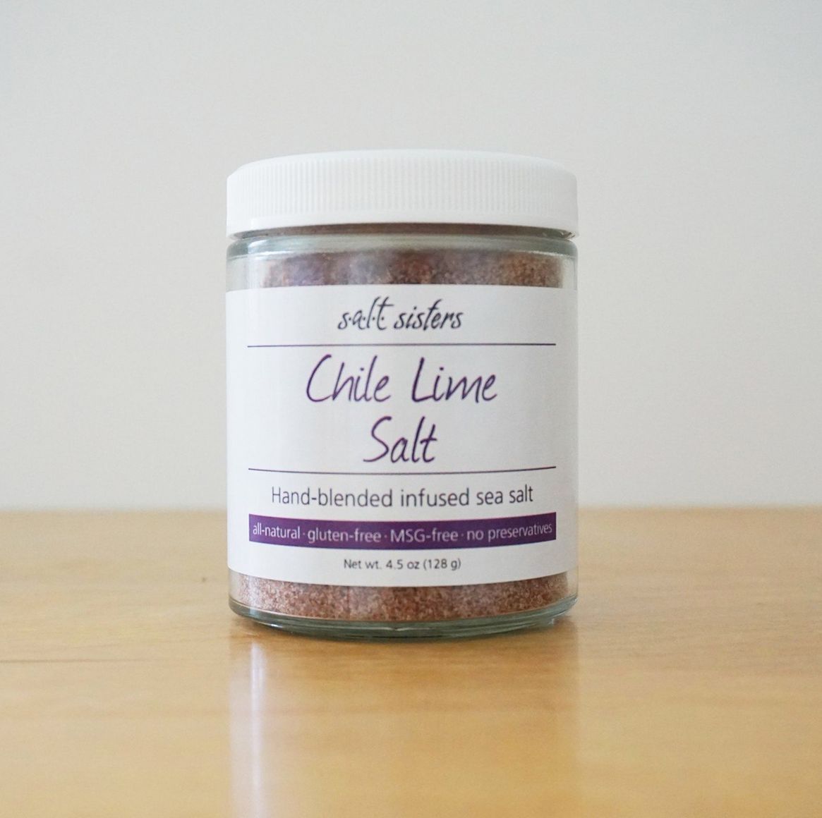 Salt Sisters, Chile Lime Infused Sea Salt 4oz
