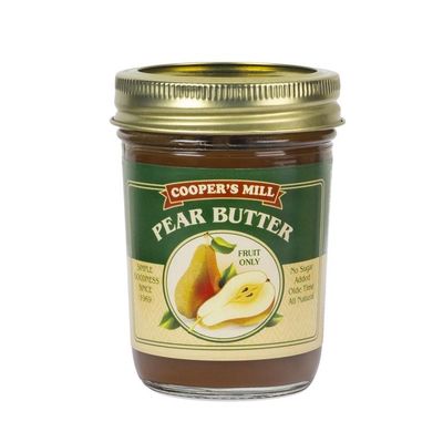 Cooper's Mill Pear Butter, No Sugar Added, Half Pint, 8.5 oz