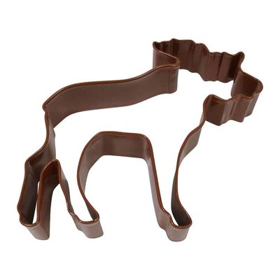 R&amp;M Moose Cookie Cutter 4"- Brown