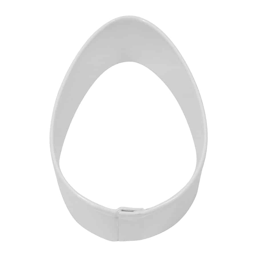 R&amp;M, Easter Egg Cookie Cutter 2.5" - White