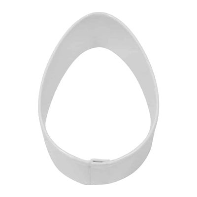 R&amp;M, Easter Egg Cookie Cutter 2.5" - White