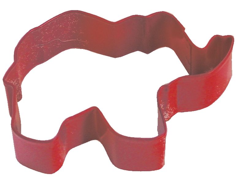R&amp;M Elephant Cookie Cutter 3.5"- Red