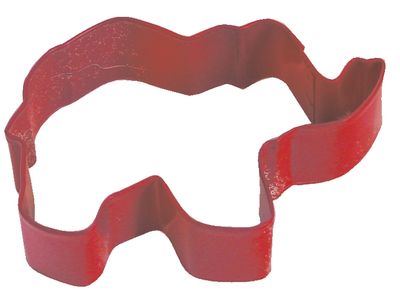 R&amp;M Elephant Cookie Cutter 3.5"- Red