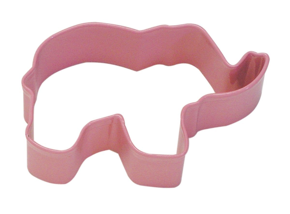 R&amp;M Elephant Cookie Cutter 3.5" Pink