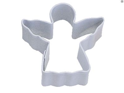 R&amp;M Mini Angel Cookie Cutter 1.75" White