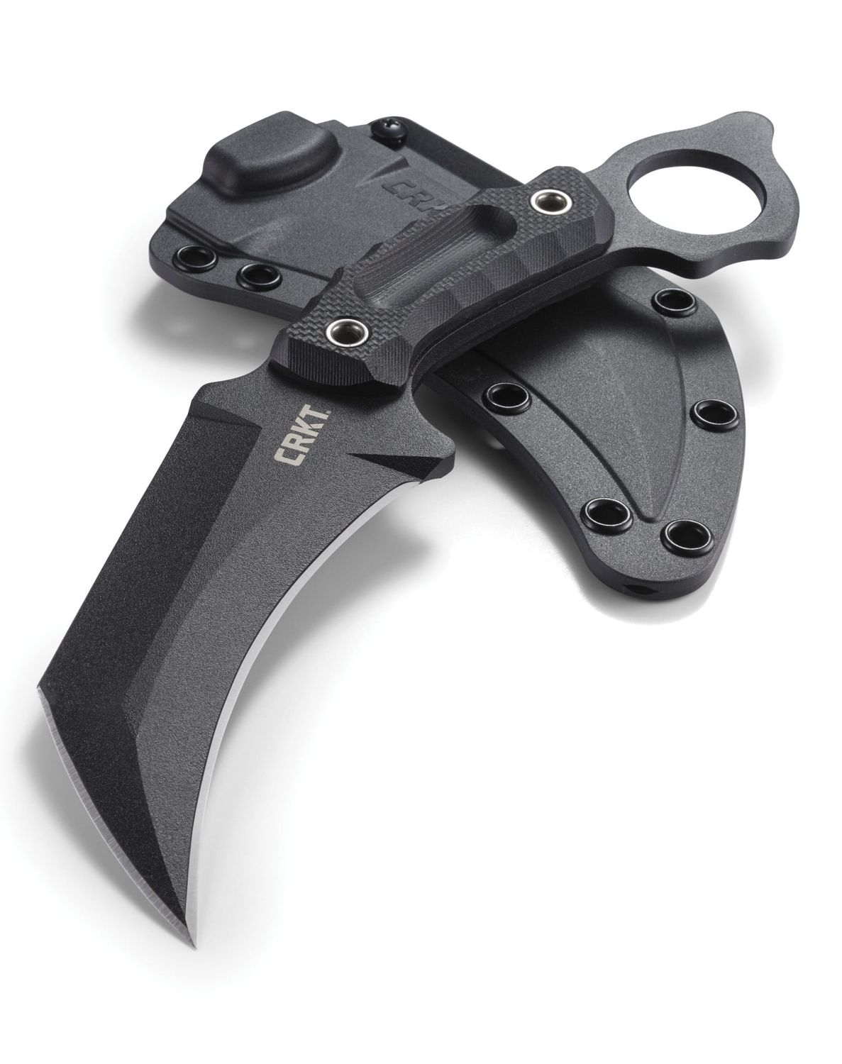 CRKT Du Hoc Fixed Blade, Black G10, SK5 Carbon Steel