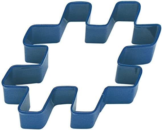 R&amp;M Hashtag Cookie Cutter 4" Navy