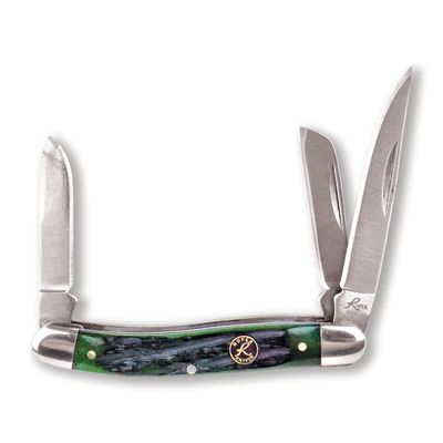 ABKT Roper Series Chaparral Stockman - Green Bone, 1065 Carbon Steel