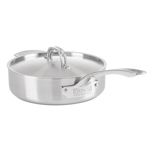 Viking Professional 5-Ply 3.4 Qt. 3.2L Saute Pan, Satin finish