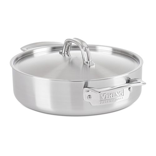 Viking Professional 5-Ply 3.4Qt. 3.1L Casserole Pan, Satin Finish