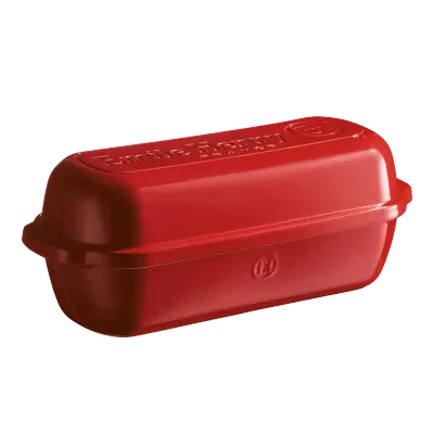 Emile Henry, Large Loaf Bread Baker, Pullman Burgandy