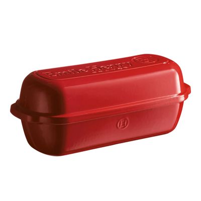 Emile Henry, Large Loaf Bread Baker, Pullman Burgandy