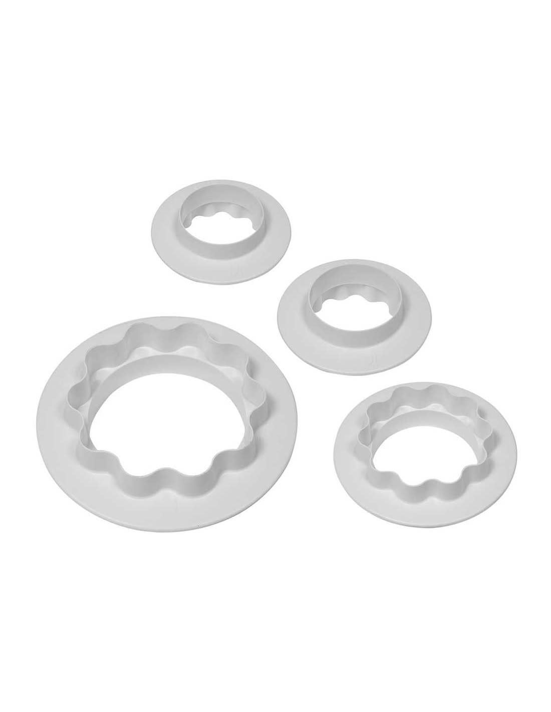 PME Round &amp; Wavy Edge Cutters Set of 4