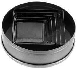 Ateco 6pc Plain Edge Square Cutter Set