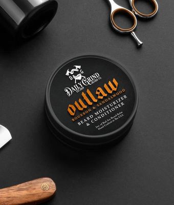 Daily Grind Beard Balm Outlaw Bourbon and Sandalwood