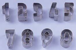 Ateco 9 pc Small Number Cutter Set- Stainless