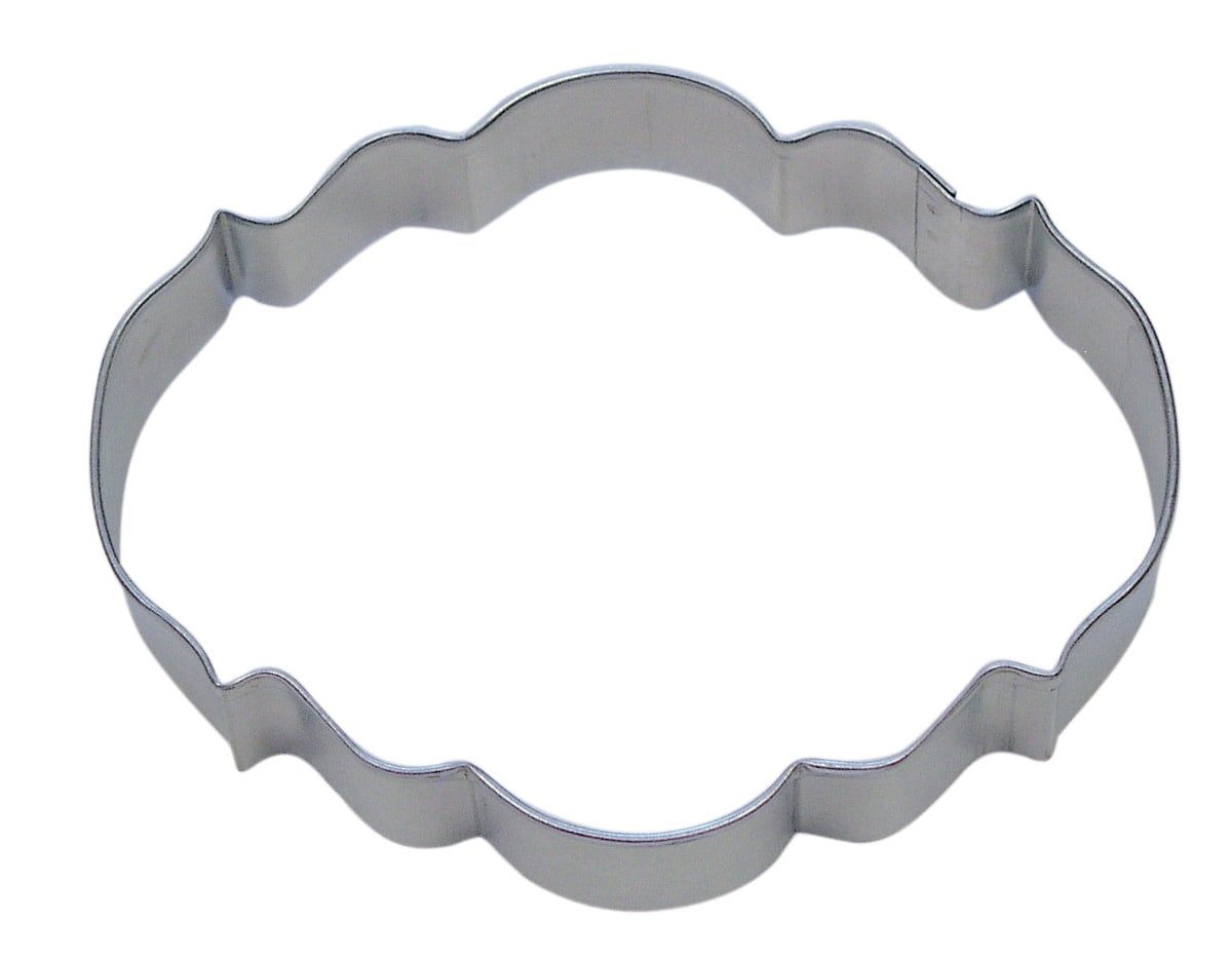 R&amp;M Elegant Plaque Cookie Cutter 4.25"