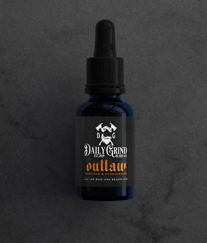 Daily Grind Beard Oil Outlaw Bourbon and Sandalwood