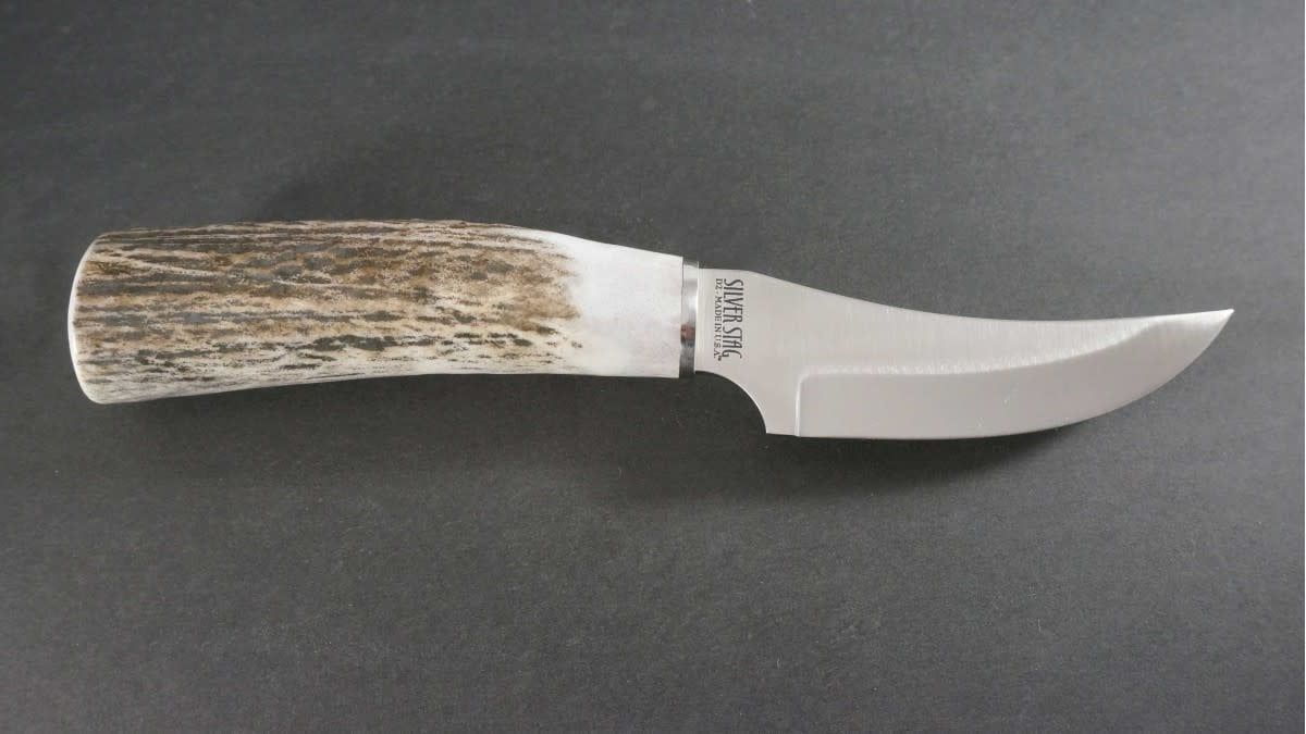 Silver Stag Cascade Hunter Elk Stick Handle, D2 Steel