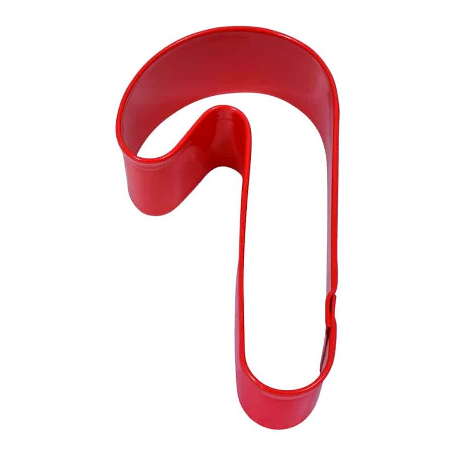 R&amp;M Candy Cane Cookie Cutter 3.5" - Red