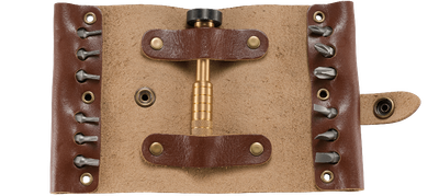 CRKT Hex Bit Driver with Leather Tool Roll