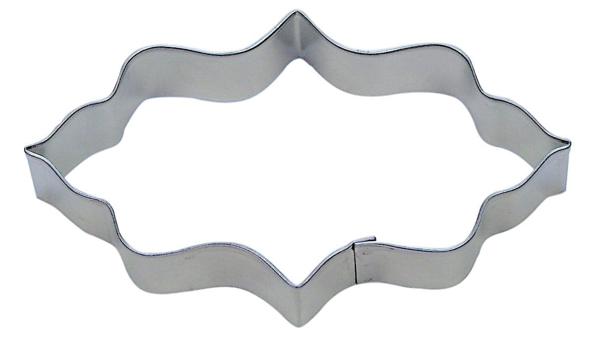 R&amp;M Elongated Plaque Cookie Cutter 4.75"